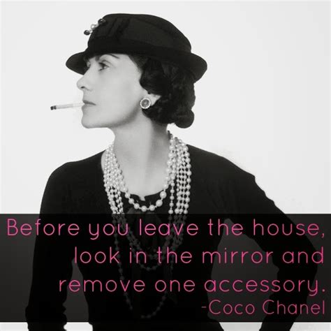 coco chanel quote about accessories